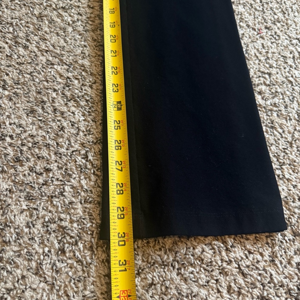 Eileen Fisher Black Straight Pant with Stretch Elastic Waistband Womens Size XS - Picture 7 of 12